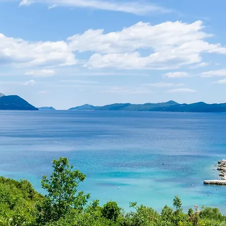 Quiet Seaview Villa Dubrovnik Region 斯拉诺