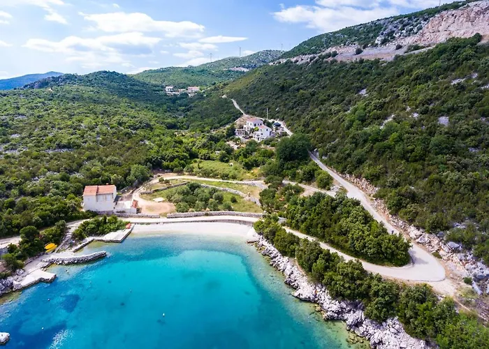 别墅 Quiet Seaview Villa Dubrovnik Region 斯拉诺