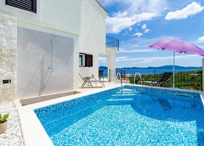 Quiet Seaview Villa Dubrovnik Region 别墅