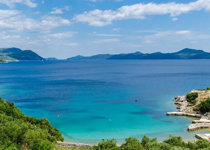 Quiet Seaview Villa Dubrovnik Region 斯拉诺